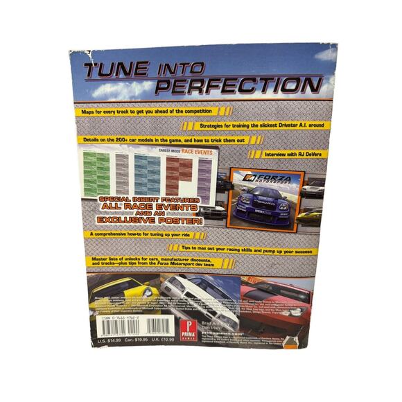 Forza MotorSport Official Strategy Guide (Prima, 2004) XBOX with Poster Nice! - Picture 2 of 3